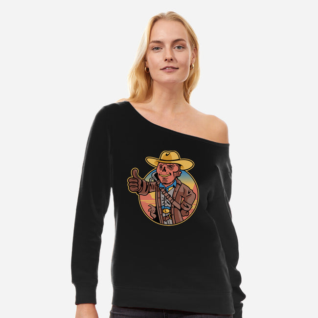 The Ghoul Boy-Womens-Off Shoulder-Sweatshirt-demonigote