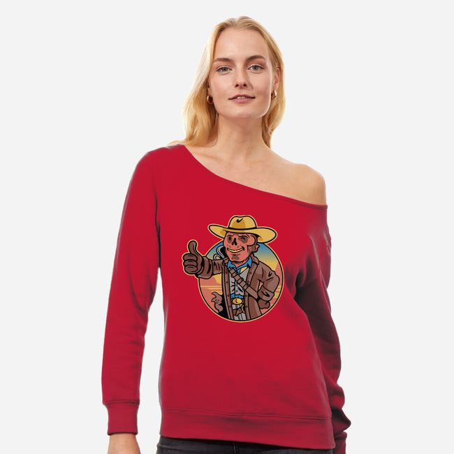 The Ghoul Boy-Womens-Off Shoulder-Sweatshirt-demonigote