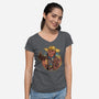 The Ghoul Boy-Womens-V-Neck-Tee-demonigote