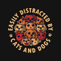 Easily Distracted By Cats And Dogs-None-Memory Foam-Bath Mat-erion_designs