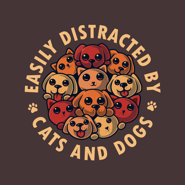 Easily Distracted By Cats And Dogs-None-Matte-Poster-erion_designs