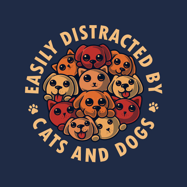 Easily Distracted By Cats And Dogs-Youth-Pullover-Sweatshirt-erion_designs