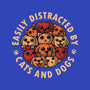 Easily Distracted By Cats And Dogs-Mens-Premium-Tee-erion_designs