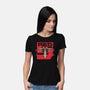 Red Spaceship Revolution-Womens-Basic-Tee-Studio Mootant