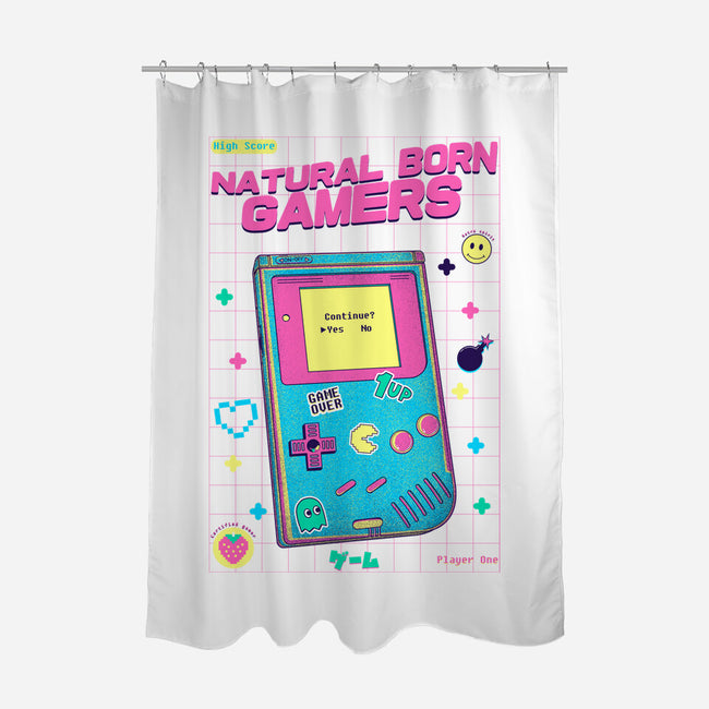 Natural Born Gamers-None-Polyester-Shower Curtain-Jelly89