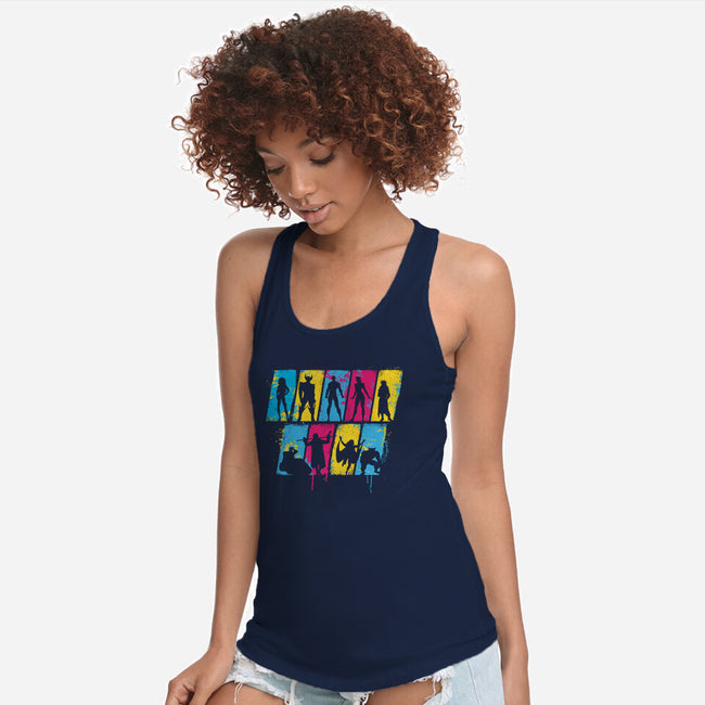 92 Mutants-Womens-Racerback-Tank-rocketman_art