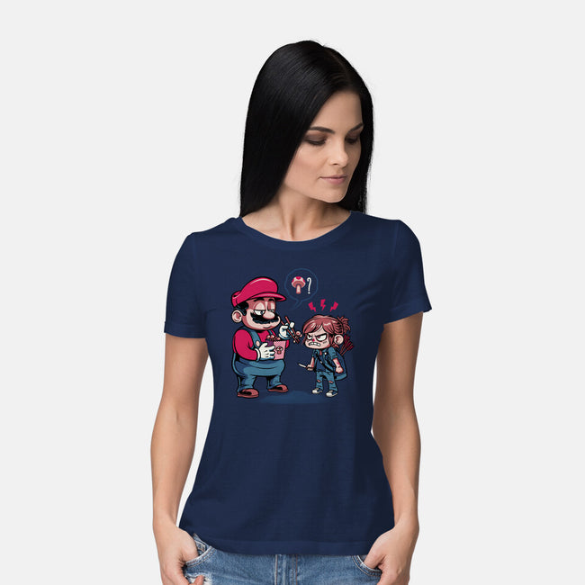 Do You Like Shrooms-Womens-Basic-Tee-Chinellatto