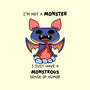 I'm Not A Monster-Dog-Adjustable-Pet Collar-FunkVampire