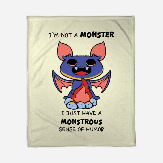 I'm Not A Monster-None-Fleece-Blanket-FunkVampire