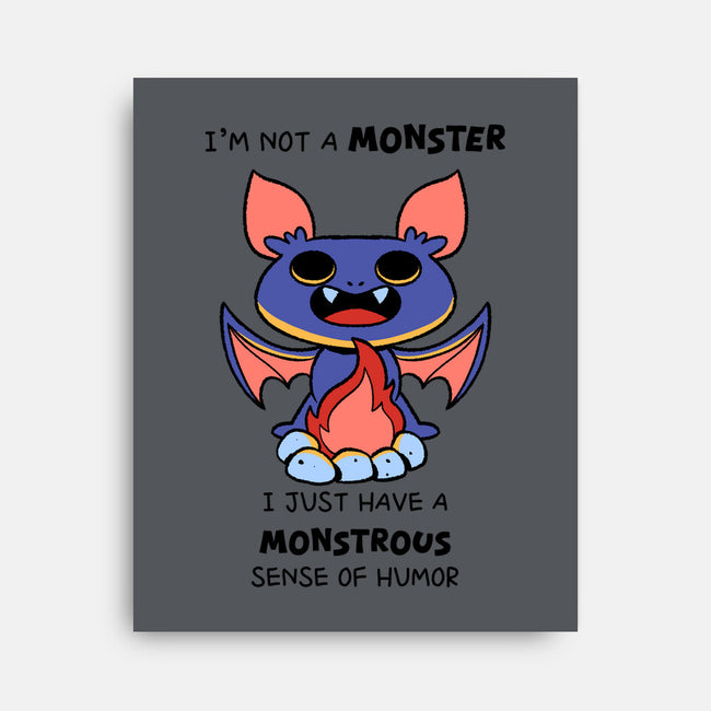 I'm Not A Monster-None-Stretched-Canvas-FunkVampire