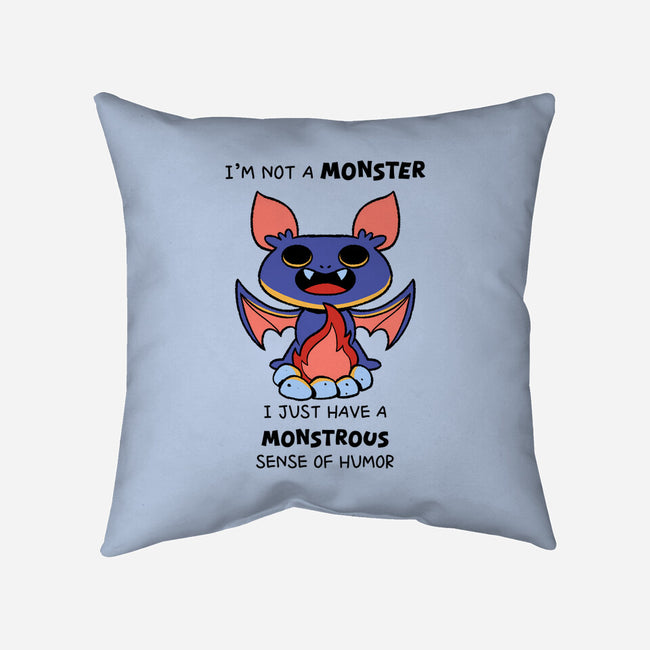 I'm Not A Monster-None-Removable Cover-Throw Pillow-FunkVampire