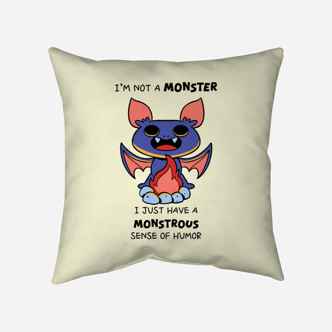 I'm Not A Monster-None-Removable Cover-Throw Pillow-FunkVampire