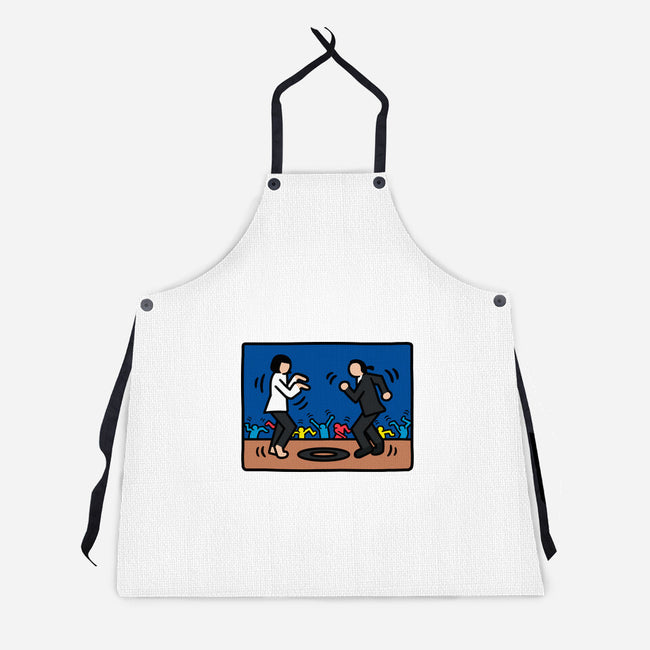 Minimalist Fiction-Unisex-Kitchen-Apron-Raffiti