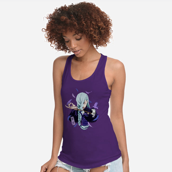 Mei Mei Sorcerer-Womens-Racerback-Tank-Afire