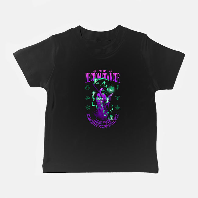 The Necromeowncer And The Mischievous Spirits-Baby-Basic-Tee-sachpica