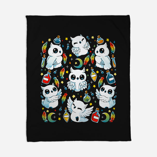 Owls Magic Potions-None-Fleece-Blanket-Vallina84