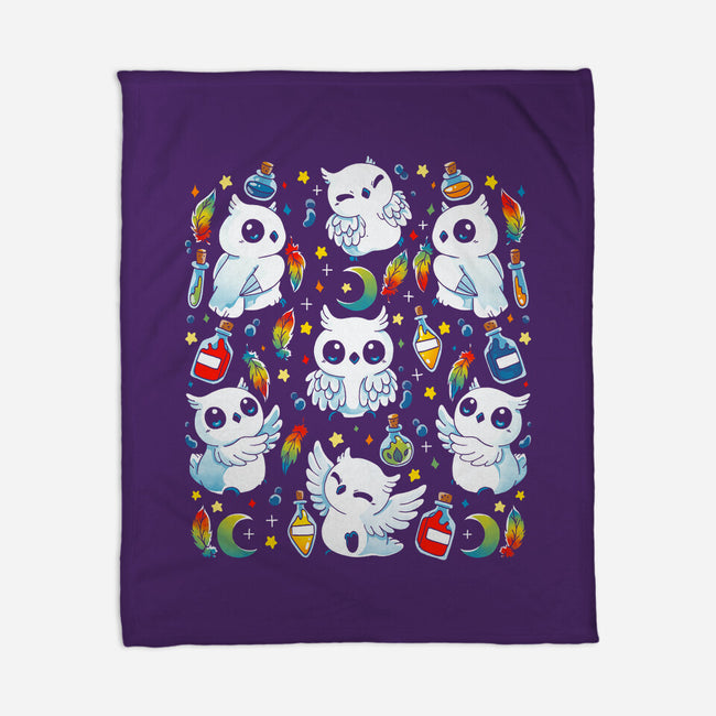 Owls Magic Potions-None-Fleece-Blanket-Vallina84