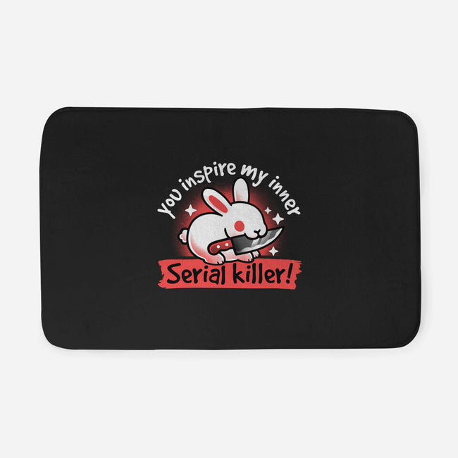 Serial Killer Bunny-None-Memory Foam-Bath Mat-NemiMakeit