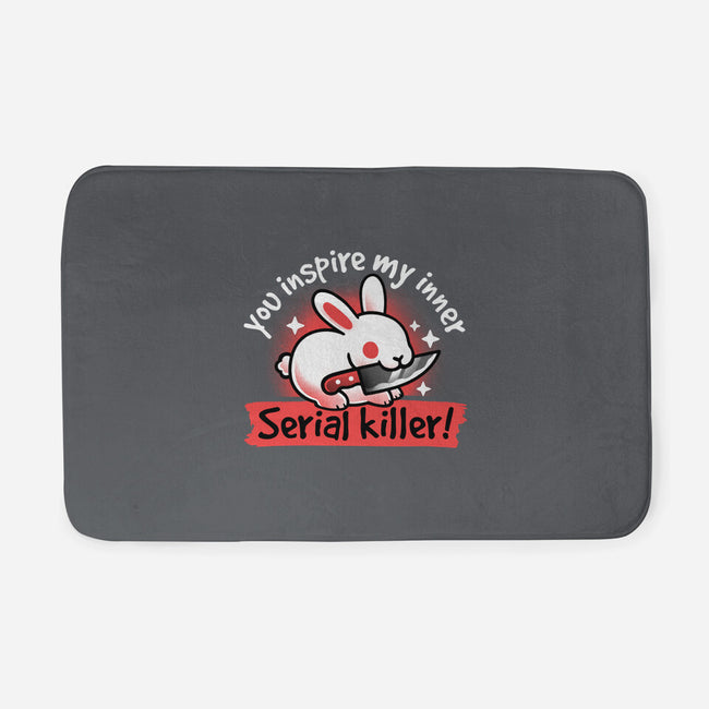 Serial Killer Bunny-None-Memory Foam-Bath Mat-NemiMakeit