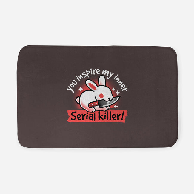 Serial Killer Bunny-None-Memory Foam-Bath Mat-NemiMakeit