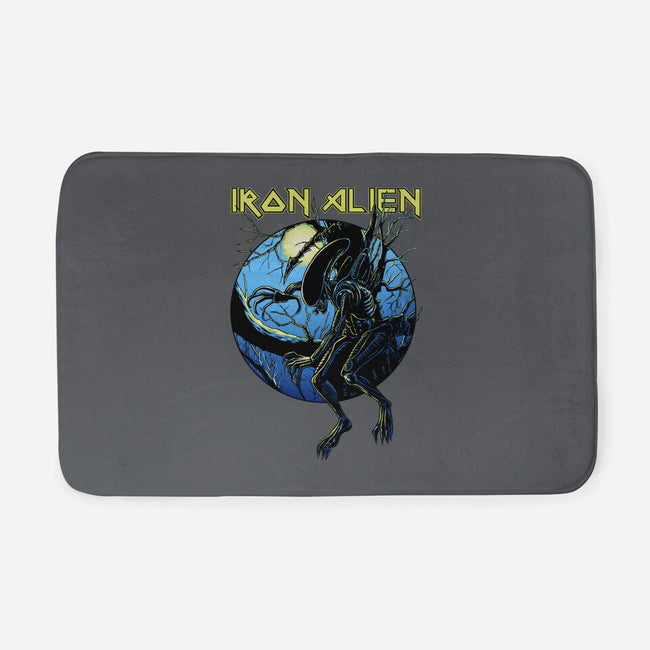 Iron Xenomorph-None-Memory Foam-Bath Mat-joerawks