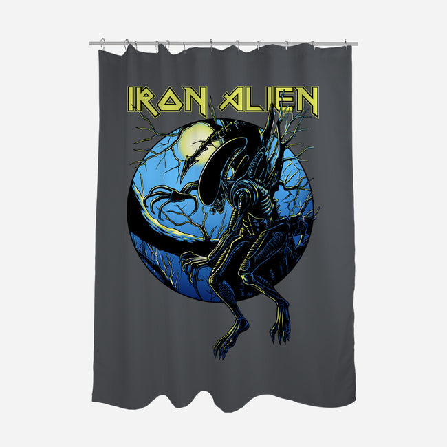 Iron Xenomorph-None-Polyester-Shower Curtain-joerawks