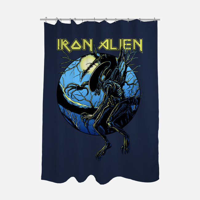 Iron Xenomorph-None-Polyester-Shower Curtain-joerawks