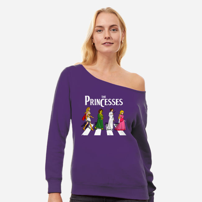 The Princesses-Womens-Off Shoulder-Sweatshirt-drbutler