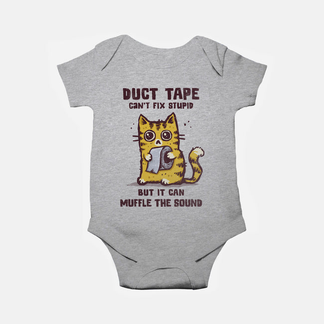 Duct Tape Can Muffle The Sound-Baby-Basic-Onesie-kg07