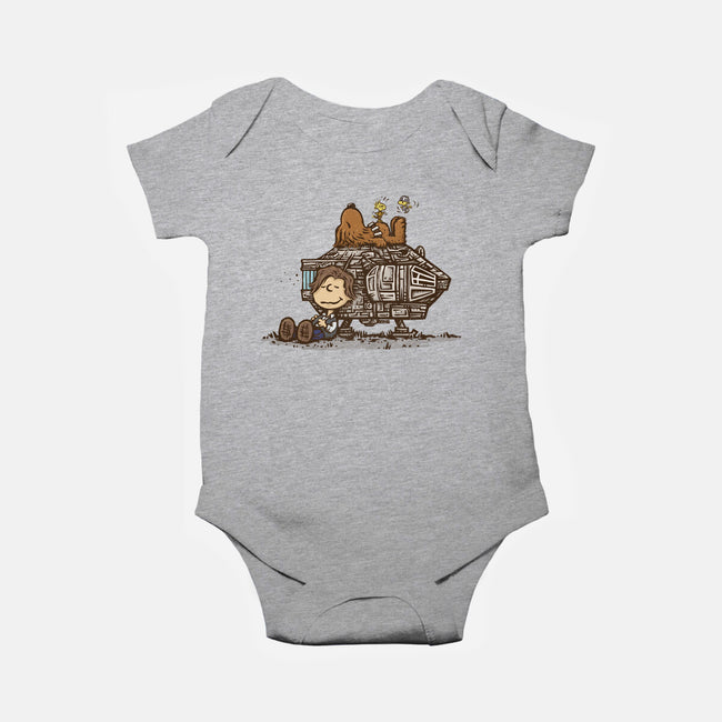 The Lazy Beagle-Baby-Basic-Onesie-kg07