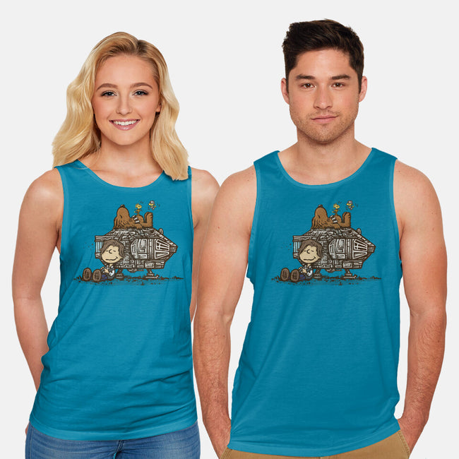 The Lazy Beagle-Unisex-Basic-Tank-kg07