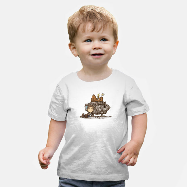 The Lazy Beagle-Baby-Basic-Tee-kg07