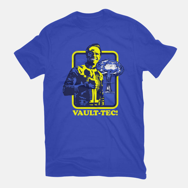 Vault Tec Coop-Womens-Basic-Tee-rocketman_art