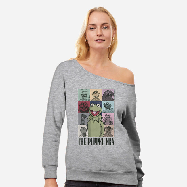 The Puppet Era-Womens-Off Shoulder-Sweatshirt-NMdesign