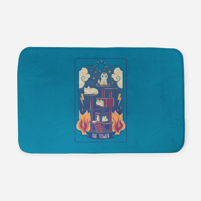 The Tower Cat Tarot-None-Memory Foam-Bath Mat-tobefonseca