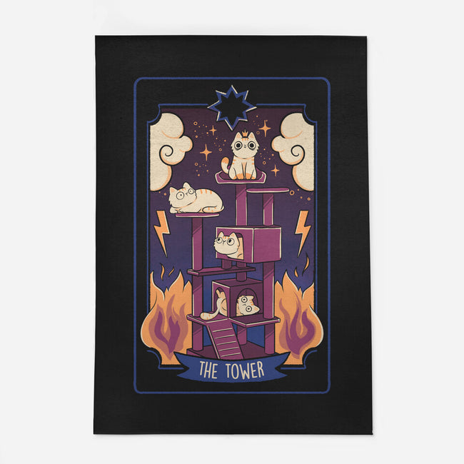 The Tower Cat Tarot-None-Outdoor-Rug-tobefonseca