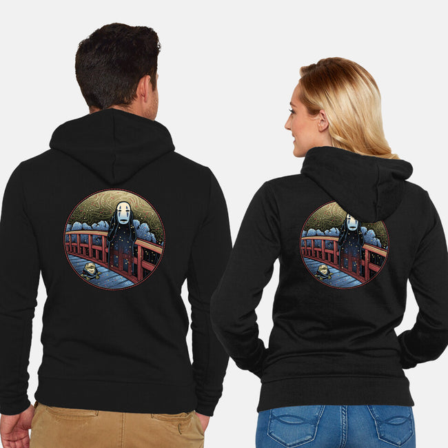 Bridge To The Spirit World-Unisex-Zip-Up-Sweatshirt-glitchygorilla