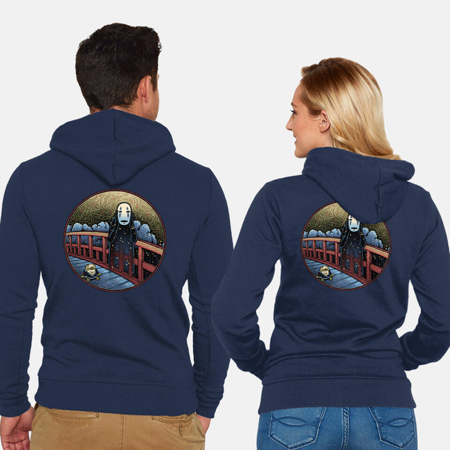 Bridge To The Spirit World-Unisex-Zip-Up-Sweatshirt-glitchygorilla