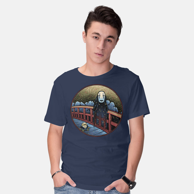 Bridge To The Spirit World-Mens-Basic-Tee-glitchygorilla