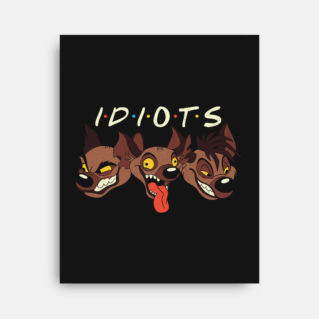 Idiots-None-Stretched-Canvas-Xentee