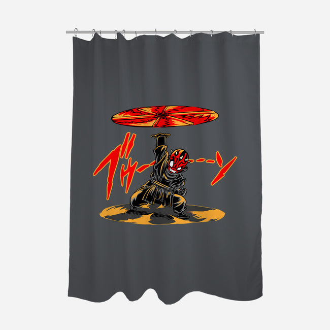 Saberstaff Disk-None-Polyester-Shower Curtain-joerawks