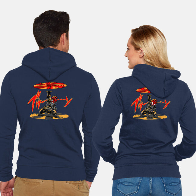 Saberstaff Disk-Unisex-Zip-Up-Sweatshirt-joerawks