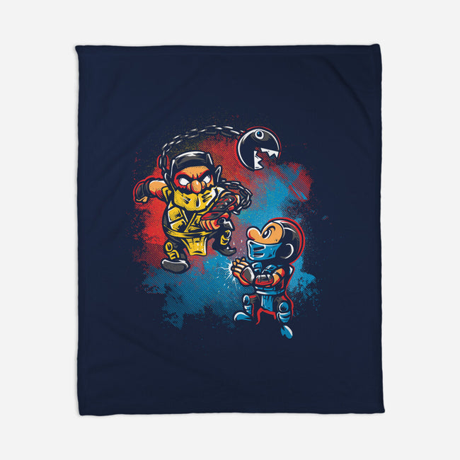 Wario Kombat-None-Fleece-Blanket-Gleydson Barboza