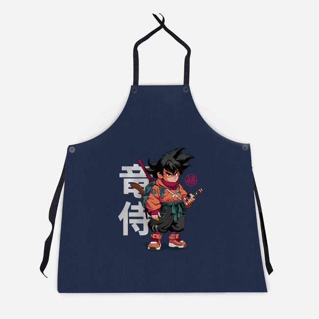 Samurai Dragon-Unisex-Kitchen-Apron-Bruno Mota