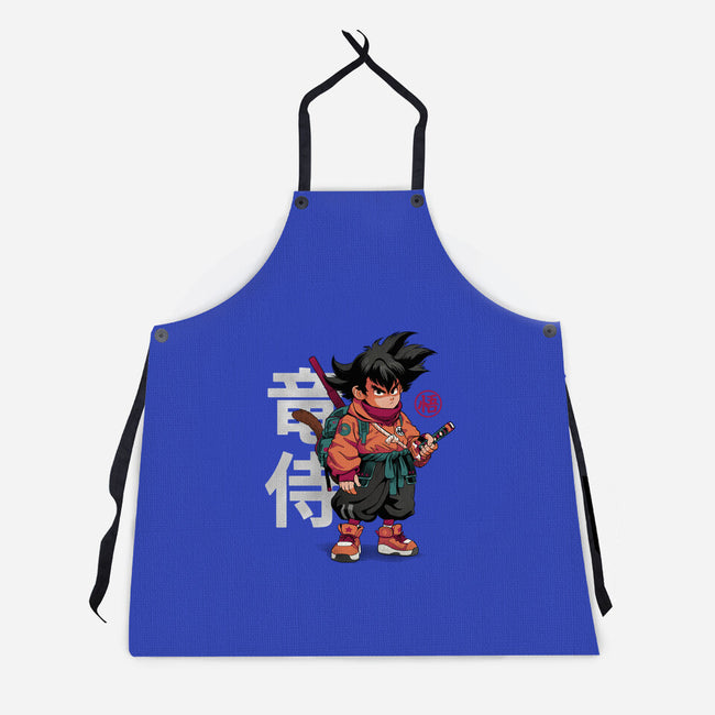 Samurai Dragon-Unisex-Kitchen-Apron-Bruno Mota