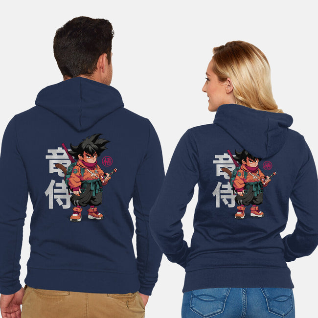 Samurai Dragon-Unisex-Zip-Up-Sweatshirt-Bruno Mota