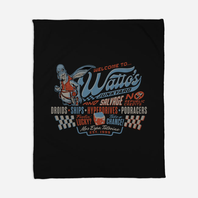 Watto's Junkyard-None-Fleece-Blanket-Wheels