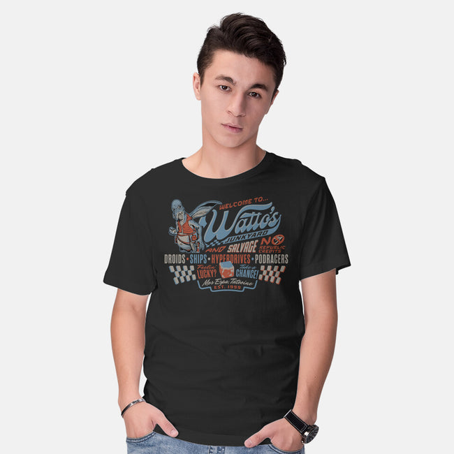 Watto's Junkyard-Mens-Basic-Tee-Wheels