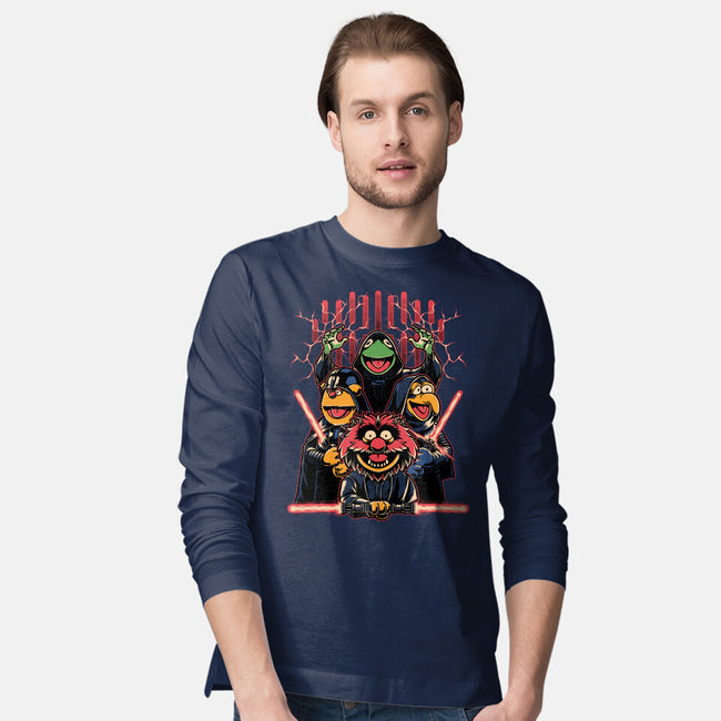 Evil Dark Puppets-Mens-Long Sleeved-Tee-Studio Mootant