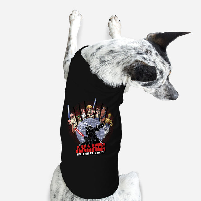 Anakin Vs The Rebels-Dog-Basic-Pet Tank-zascanauta